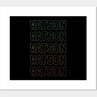 Watson Name Pattern Posters and Art